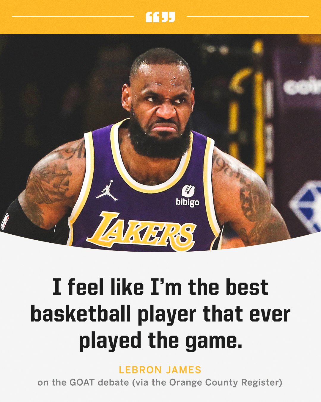 SportsCenter on X LeBron weighs in on the GOAT debate https t yxIFoNsUB8 X