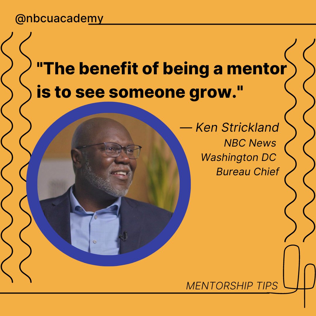 What are 3 things you should look for in a mentor? Learn from @msnbc @velshi’s @JaredBlake01 and his mentor, @NBC News’ @KenStricklandDC, on what makes a strong mentor-mentee relationship: nbcuacademy.com/how-to-get-men…