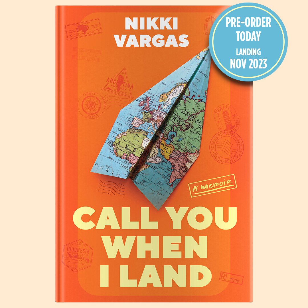 Nikki Vargas | author & travel editor (@msnikkivargas) on Twitter photo It's cover reveal day! I'm thrilled to share the cover of my upcoming travel memoir <a href="/WhenILandBook/">CALL YOU WHEN I LAND | a travel memoir</a>, landing in bookstores this November from <a href="/Hanover_Square/">Hanover Square Press</a> at <a href="/HarperCollins/">HarperCollins</a>! Pre-order your copy today! barnesandnoble.com/w/call-you-whe⦠#BookTwitter #WritingCommunity #AuthorsOfTwitter It's cover reveal day! I'm thrilled to share the cover of my upcoming travel memoir <a href="/WhenILandBook/">CALL YOU WHEN I LAND | a travel memoir</a>, landing in bookstores this November from <a href="/Hanover_Square/">Hanover Square Press</a> at <a href="/HarperCollins/">HarperCollins</a>! Pre-order your copy today! barnesandnoble.com/w/call-you-whe⦠#BookTwitter #WritingCommunity #AuthorsOfTwitter