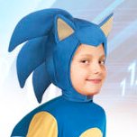 sonic the hedgehog 1boy solo male focus blue hair upper body simple background closed eyes  illustration images