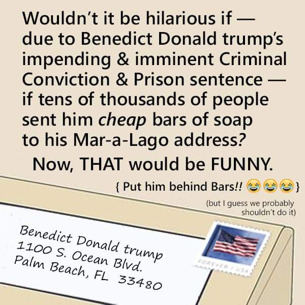 PopeyeBarrnumb's tweet photo. Sh!tMonkey #BenedictDonald #trump and all of his trumpTrash ONCE-gop GQP "republican" 'conservative'
Sh!tMonkeys are ALL UNpatriotic Treasonous Traitors & Domestic Terrorists.
#ARRESTtrump #ARRESTtrumpNOW #LockHimUp #F45CIST #TRE45ON #Traitor
https://t.co/HDtoua9RZ0
. https://t.co/YjETy4HV3y