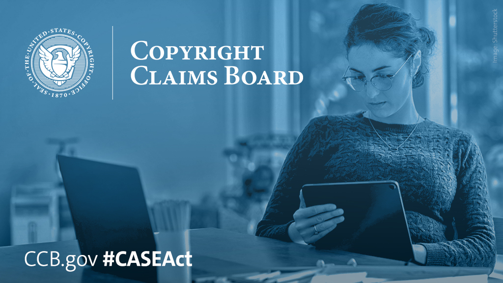 CopyrightOffice's tweet photo. Participating in a CCB proceeding is voluntary; the choice is up to you. There are a few features you should consider when deciding, including cost, experience of CCB Officers and staff, and time. Learn more here: https://t.co/WnVcbsrxMT #CASEAct https://t.co/tKZ5clpxCO