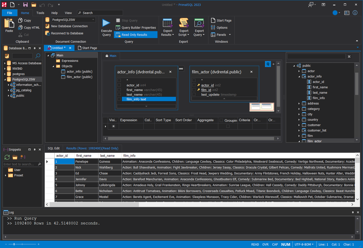 SAPIENTech's tweet image. Working with databases? Need a single tool that supports multiple #database providers? Explore #PrimalSQL 2023 with a fully functional 45-day trial!
Trial download page:
👉 bit.ly/3HFk9oR
#SAPIENTech #PowerShell #pwsh #script #SQL #DBA #SQLserver #Oracle #Access #MySQL