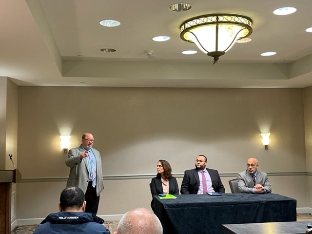 NYSDOS's tweet photo. Team @NYSDOS providing @NYMayors a 2023 look ahead and discussing topics impacting local governments at #NYCOM conference. https://t.co/MjoIoFuK1S