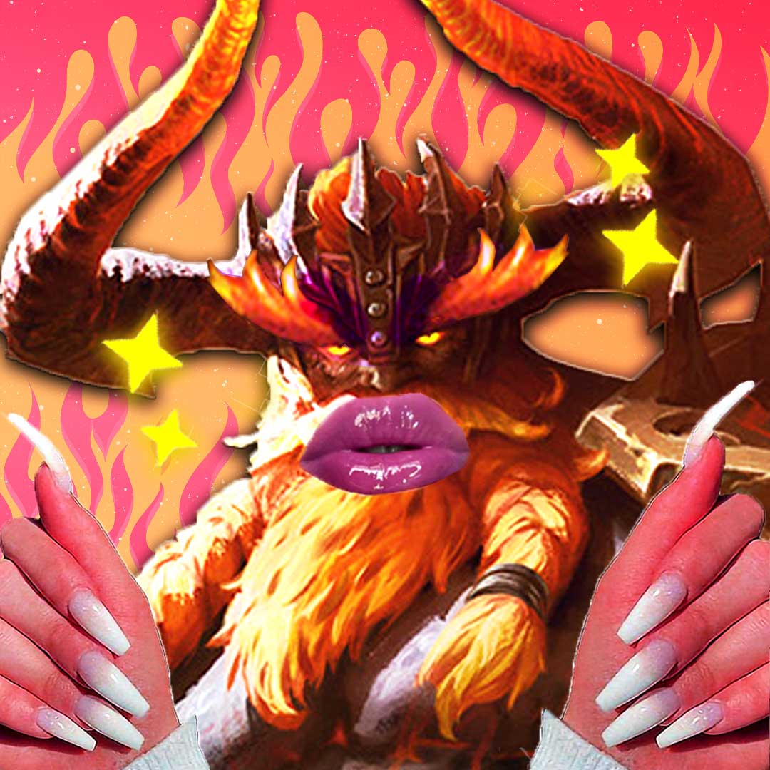 SMITEGame's tweet photo. The Yassification of Surtr: Surtr-fied freak, seven days a week. https://t.co/AIKdkTngGj
