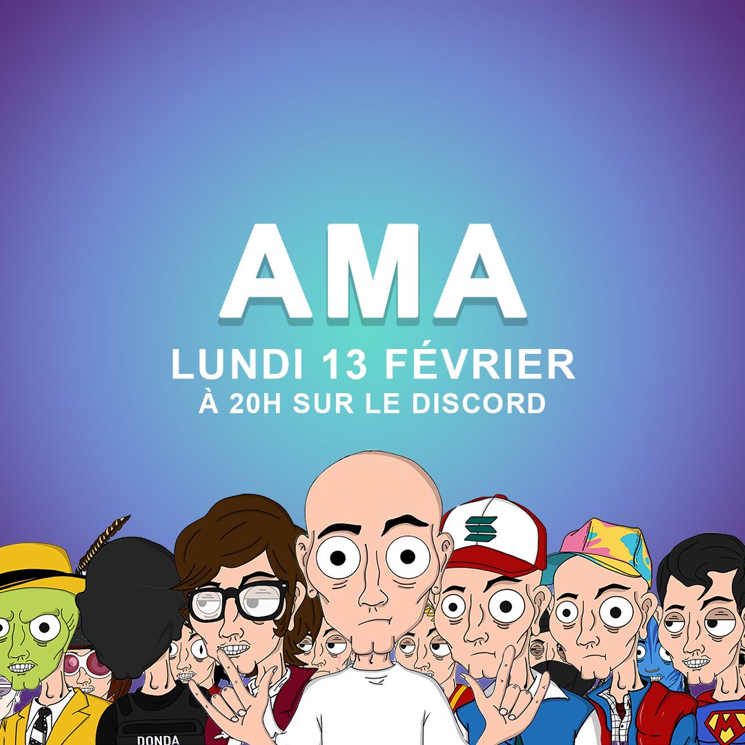 SaveMaxCartoon's tweet image. #AMA lundi 13 FÉVRIER
à 20H sur le Discord