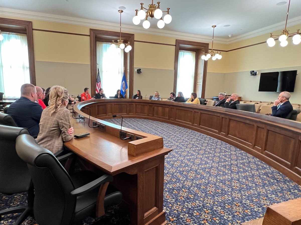 BarrCenter's tweet photo. Some of our MN #educators had the opportunity to share more successful outcomes from implementing the #BARRsystem in their schools. Thank you for meeting with us today, Senator @gus_heather and discussing the importance of building stronger student &amp; educator relationships.😊📚💡 https://t.co/9QGqTHvX2b