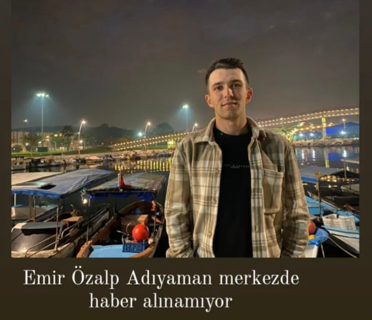 wannartcom's tweet photo. Emir ÖZALP. Ünal otel 
Kapcami mah 
Harıkçı CAD 
No 14 02100 
Merkez Adıyaman. Depremden beri haber alınamıyor.

İrtibat no: 0 (546) 605 47 58 https://t.co/vSse2kgSPg