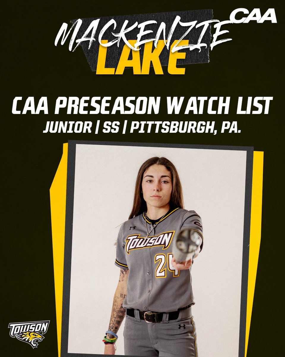 Tigers picked 8th in preseason poll. Lake, Ramirez named to CAA Preseason Watch List

📰: towsontigers.com/news/2023/2/7/…

#GohTigers | #UnitedWeRoar