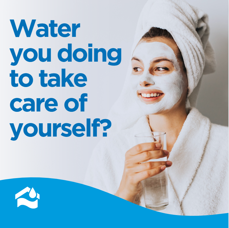 HomeWaterCorp's tweet photo. An empty tank takes you nowhere. Water you doing to take care of yourself? 💙 https://t.co/jdLJtefmf7