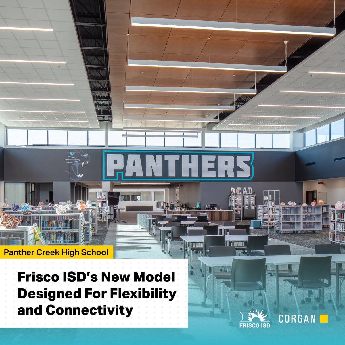 With 40+ years of designing @FriscoISD schools, let’s take a look at some of the additions, renovations, and new construction from @CorganInc — Frisco HS, Rogers ES, Bright Academy, and the new Panther Creek HS.

#Corgan #Architecture #Design #Education #SchoolDesign #School