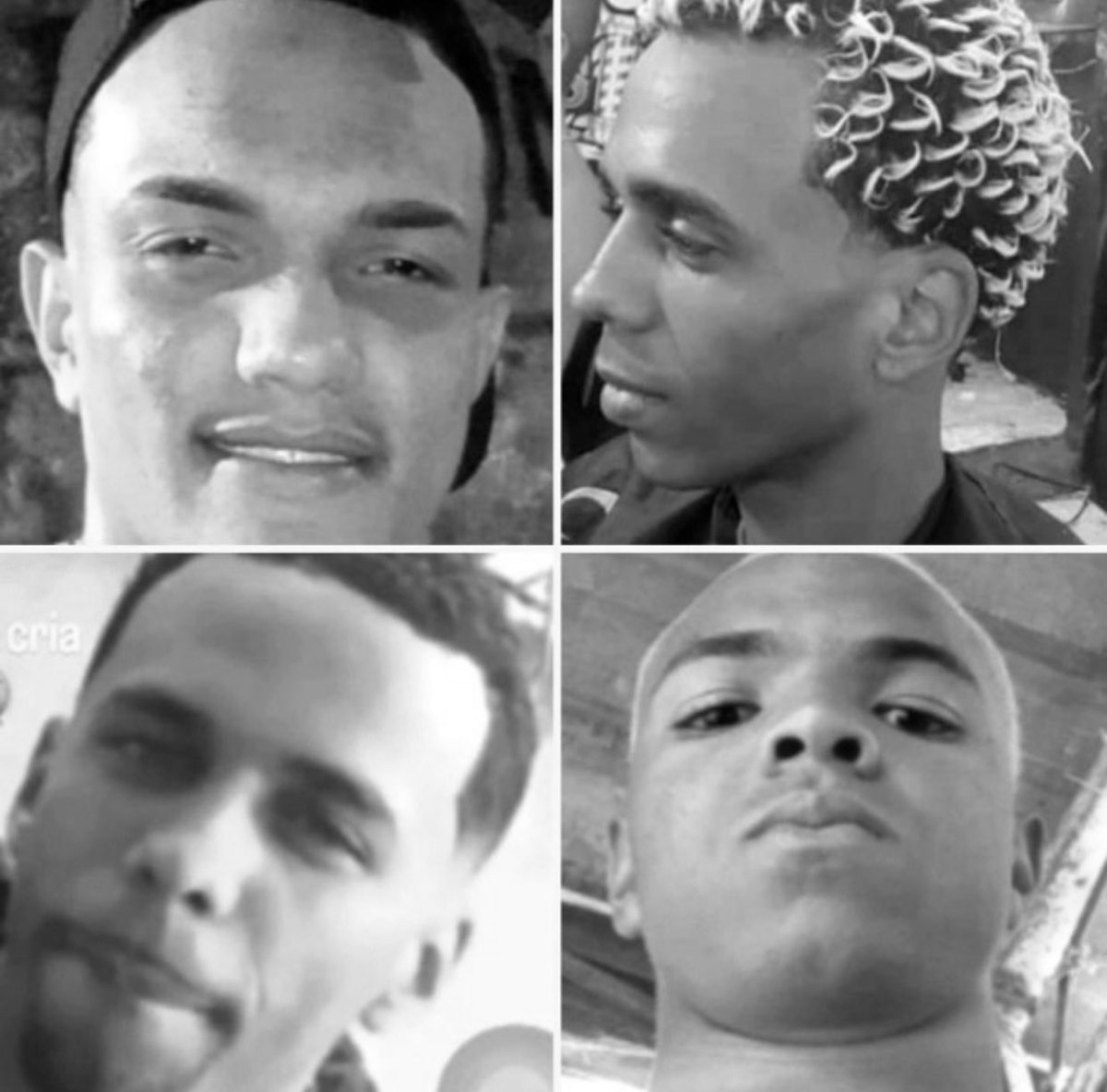 🚨VEJA: Esses foram os 4  traficantes mortos pelo Bope na Vila Sapê (CV) na última madrugada.