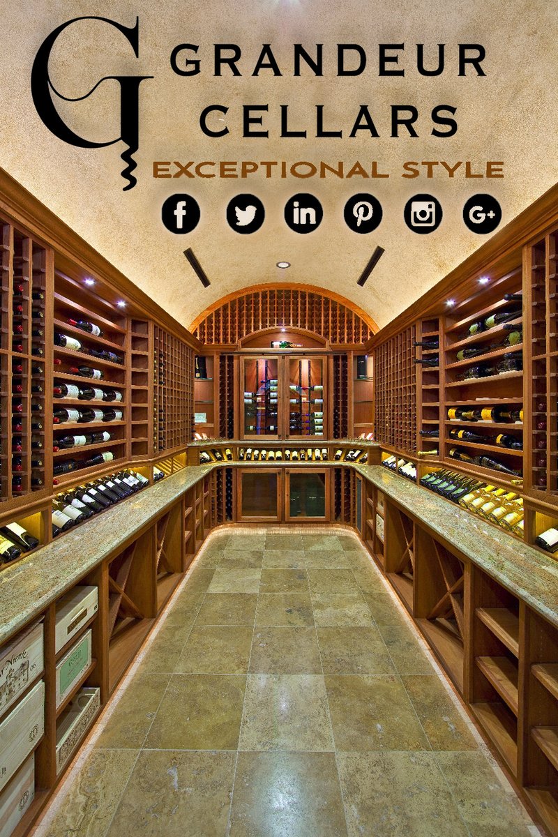 CellarsGrandeur's tweet photo. You can choose to have a wine cellar or a Grandeur Cellar. The differences are immediate; hand-picked materials, made in America by craftsman and not on an assembly line, and designed by you and your personal Grandeur Cellars designer. 
 #handmade #cellar #winelover #wine #design https://t.co/2X2l3ikEBe