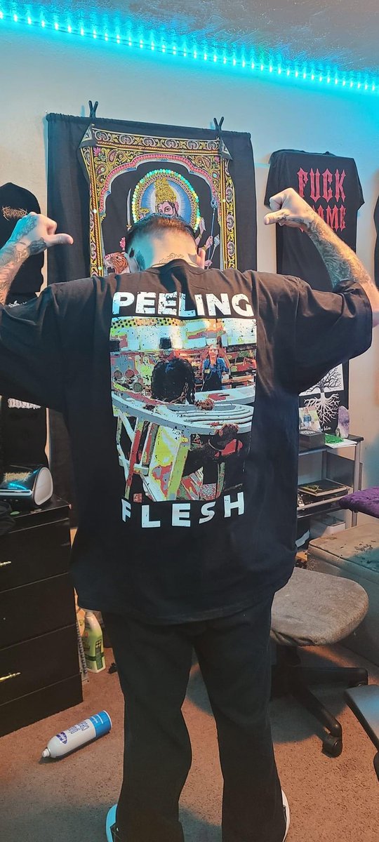 peelingfleshok's tweet photo. new merch for corpus this weekend designs by Daniel Burris https://t.co/T1BU1aDI3D