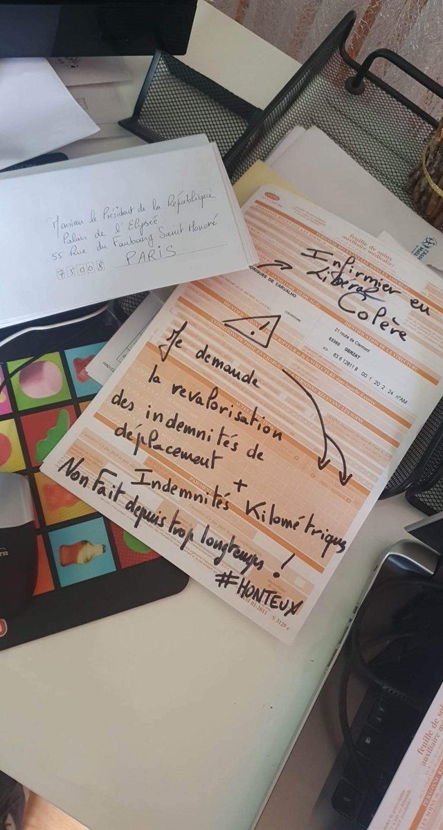 ✊️ LA MOUTARDE MONTE AU NEZ ✊️

Les #infirmières libérales se soulèvent #idelsencolere
Nous somme méprisés et dévalués 
#honteux 

<a href="/EmmanuelMacron/">Emmanuel Macron</a> <a href="/cpiresbeaune/">Ch. Pirès Beaune</a> <a href="/AndreChassaigne/">André Chassaigne</a> <a href="/GG_RMC/">Les Grandes Gueules</a> <a href="/brutofficiel/">Brut FR</a> <a href="/TF1/">TF1</a> <a href="/SudRadio/">Sud Radio</a> <a href="/francebleu/">Guédon Laurent</a> <a href="/Francetele/">France Télévisions</a> <a href="/Europe1/">Europe 1</a> <a href="/rtlinfo/">RTL info</a> <a href="/RTL2officiel/">RTL2 🎸</a>