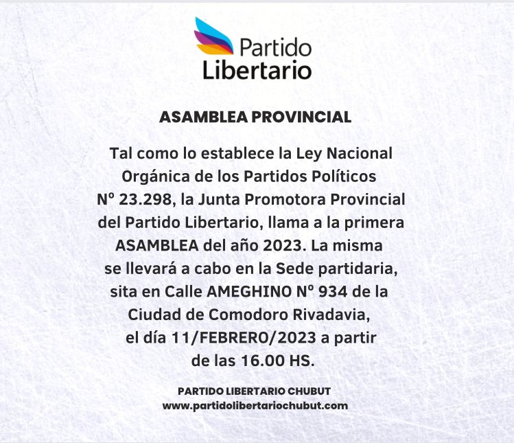 Partido Libertario | Chubut tweet media