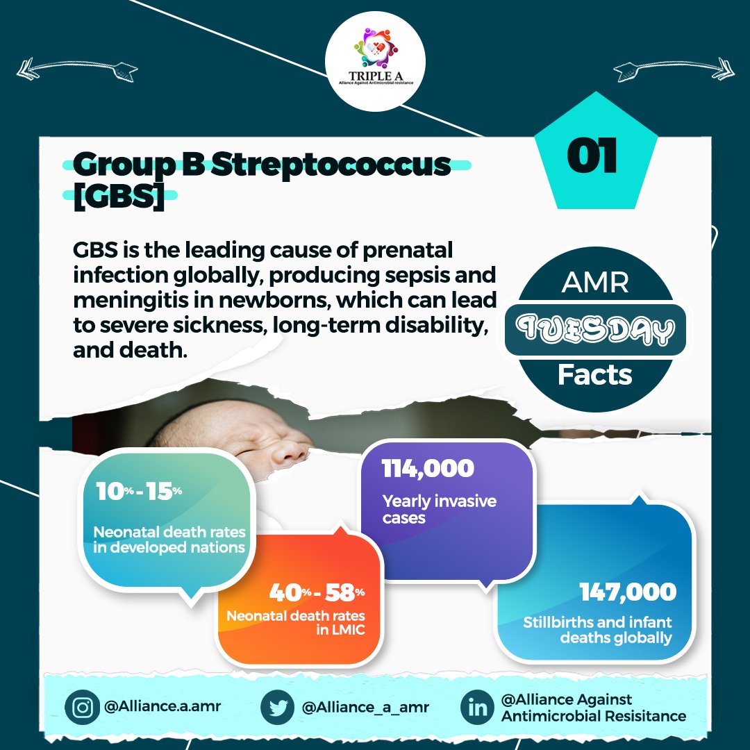 alliance_a_amr's tweet photo. It's AMR Tuesday Fact Again. And we will be looking at AMR and Prenatal infection.

#AMRTuesdayFact #infectionPreventionControl #Prenatal #Infection #AntimicrobialResistance #AMR #YAAM https://t.co/qwkq1rSiBm