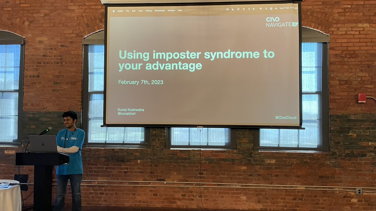 rishabincloud's tweet image. Kunal is talking about imposter syndrome @CivoCloud Navigate