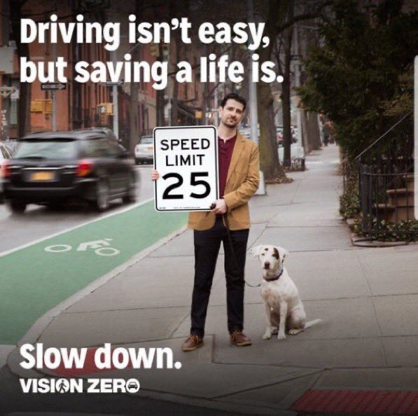 Speeding is the leading cause of traffic deaths in NYC. Slow down to safe a life. 

Your Choices Matter.
#VisionZero #SlowDown #Drive25
@NYPDTransport