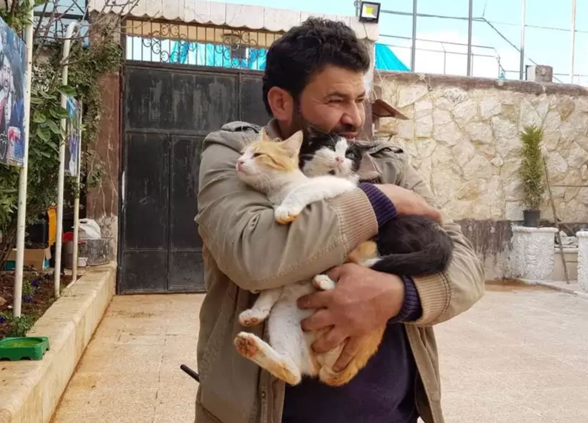 Good News: Ernesto, the Cat Man of Aleppo in Syria, survived the earthquake and so did all the cats in his sanctuary. Sending love you way, sir. <a href="/theAleppoCatmen/">Ernesto’s Sanctuary for Syrian Cats</a>
