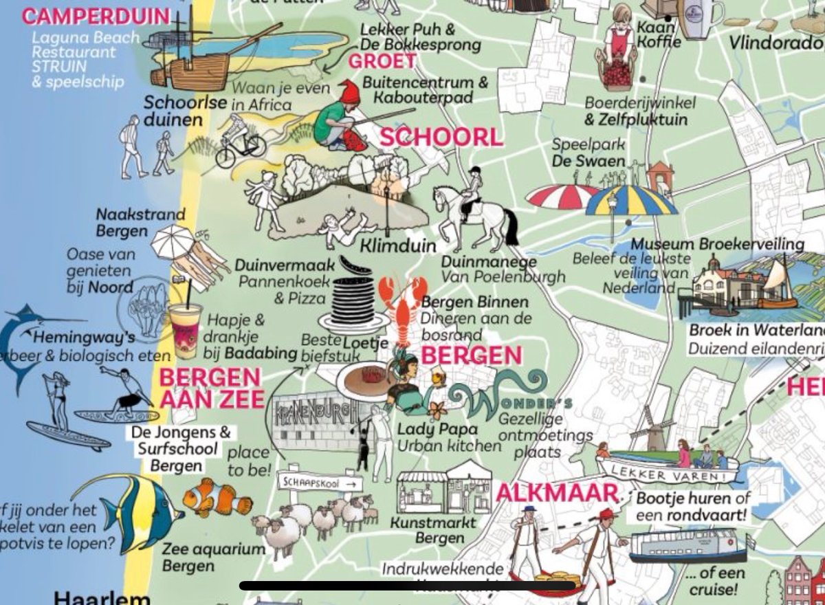 WEGWIJS IN NOORD HOLLAND Belevingskaart van de Kop van Noord Holland. Opdrachtgever die zijn gasten wegwijs maakt naar leuke uitjes, activiteiten en restaurants in de regio, maar ook dicht bij de camping. Binnenkort verkrijgbaar! Strand49!