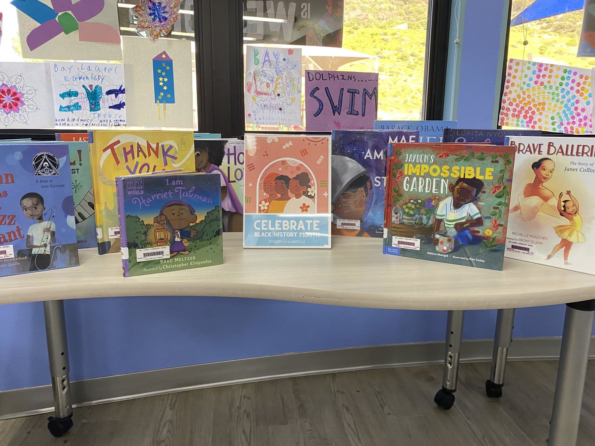 Bay Laurel’s media center is celebrating Black History Month through books ⁦⁦<a href="/LVUSD/">LVUSD</a>⁩ ⁦<a href="/BLDolphins/">Bay Laurel Dolphins</a>⁩