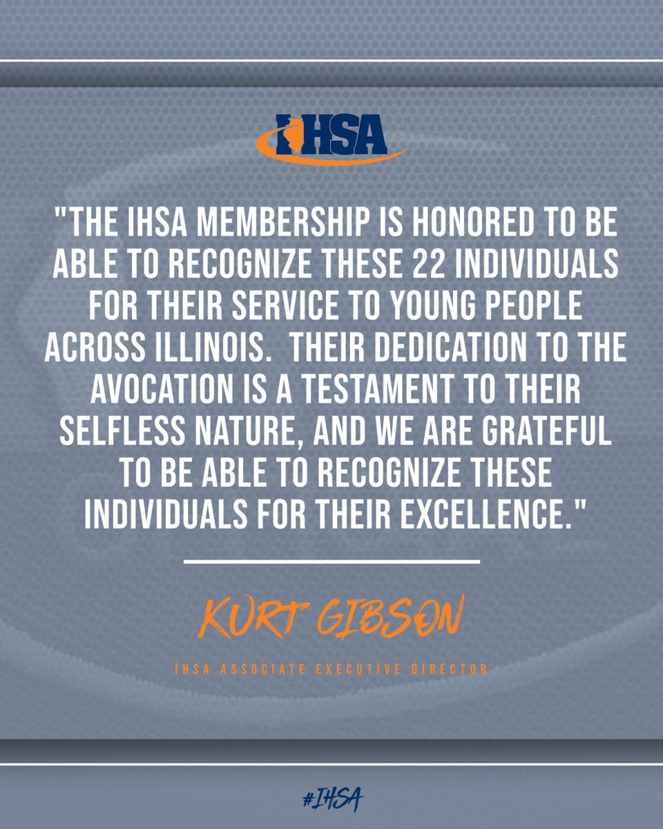 ⬛️⬜️ The #IHSA is proud to announce the 2⃣2⃣ individuals who have been named the 2022-23 @IHSAOfficials of the Year! 👏 Congrats to these outstanding officials & thank you to all the officials who make high school sports possible! 🔗Meet the honorees⏩ihsa.org/News-Media/Ann…