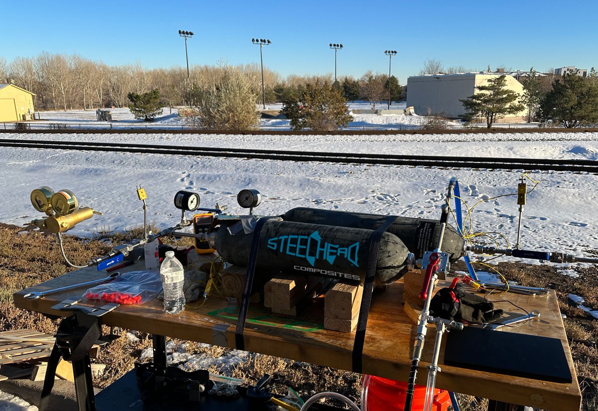 Colorado State University, The Energy Institute, and Steelhead Composites Team Develop Low-Cost Hydrogen Pressure Booster
CSU engineering seniors successfully prove feasibility of using pressure accumulators to boost filling pressures for more rapid fueling at hydrogen stations.