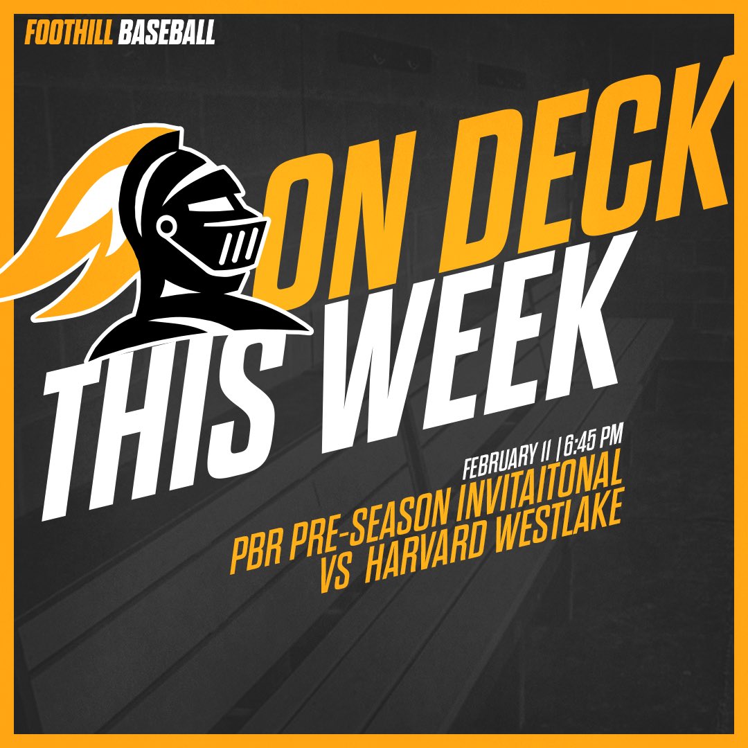 Foothill Knights Baseball tweet media