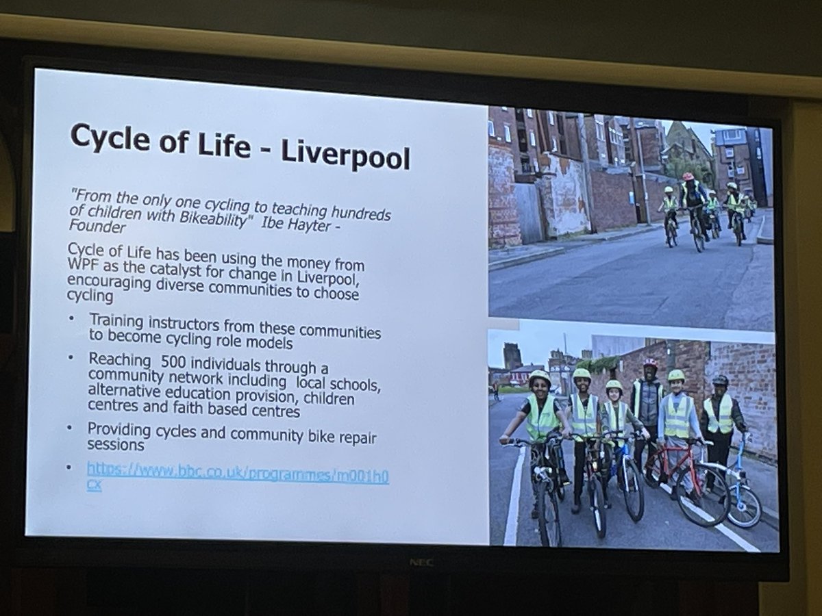 The inspiring team at @cycleoflife8 in Liverpool have had amazing results - some children went from never cycling at all to going on a group cycle camp together ⛺️ 🚲