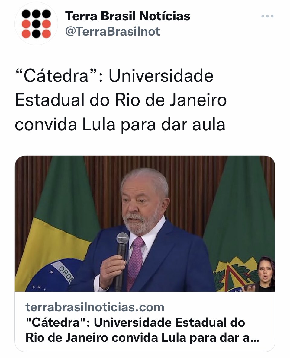 CostaMelo76's tweet photo. Lula dará aula em universidade, junto com ele estarão Dilma Rousseff, Tiririca e o Caneta Azul, que também darão aula. https://t.co/b9hyeePDK0