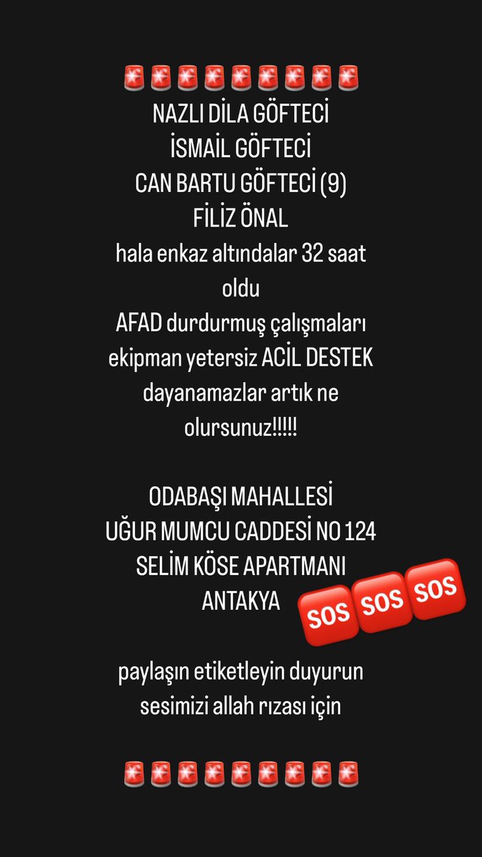 Misstanbul3's tweet photo. #gofteci #odabasımahallesi #selimköseapartmanı #hatay #antakya #PrayForTurkey #Turkiye #HelpTurkey #ACILYARDIM #EnkazAltında https://t.co/Hx5s6bd7zy