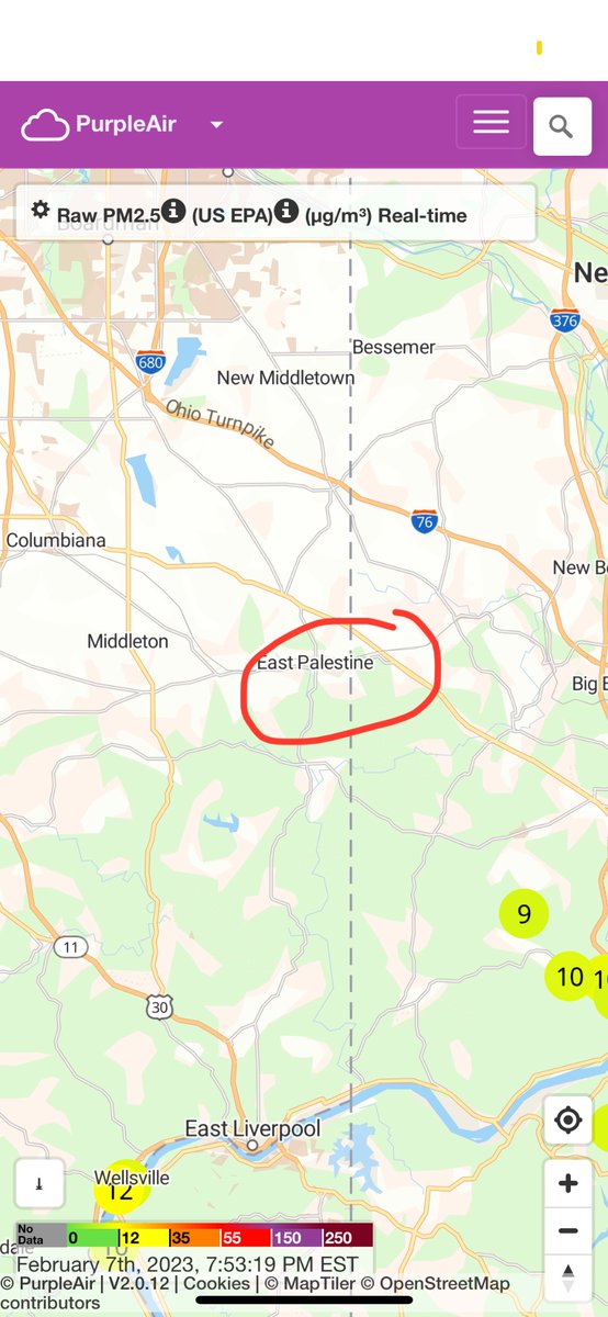 Ellis (@shipleyrobinson) on Twitter photo Would be nice if there were some more <a href="/ThePurpleAir/">PurpleAir - Air Quality Monitors</a> sensors on this map right now (via the East Palestine train derailment) Would be nice if there were some more <a href="/ThePurpleAir/">PurpleAir - Air Quality Monitors</a> sensors on this map right now (via the East Palestine train derailment)