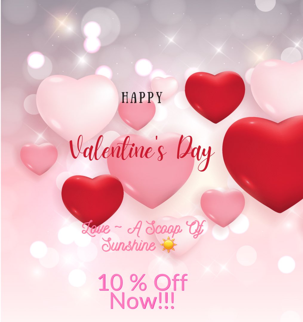 Happy Valentines Day Sale!! ❤️Everything In Our Shop Is Now 10% Off!! Valid ~ 2•7 - 2•15!! ☀️ etsy.com/shop/AScoopOfS… #Crystals #crystalsforsale #crystalcollection #ValentinesDay #ValentinesWeek