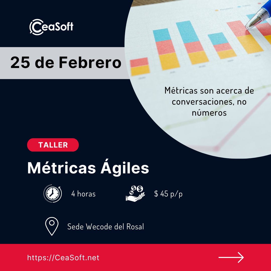 CeaSoft's tweet photo. Estos son los próximos eventos para aprender Agile los Sábados de Febrero

Para mayor información puedes consultarlo o solicitarlo en las siguientes vías:
📧 Email: info@ceasoft.net
📞 Whatsapp: +58 4269764069
🌐 Web: https://t.co/vdyzbtwtZC
📞 Local: +58 212 614.66.95 https://t.co/vsTzNHiLin