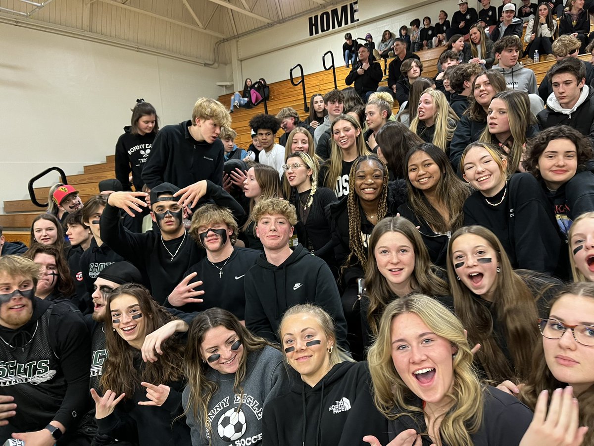PrincipalBehs's tweet photo. So it has been way too long for me to post on Twitter and we have a fantastic student crowd here tonight as we go up against TA; GO SCOTS!!! https://t.co/zgtSql2S3n