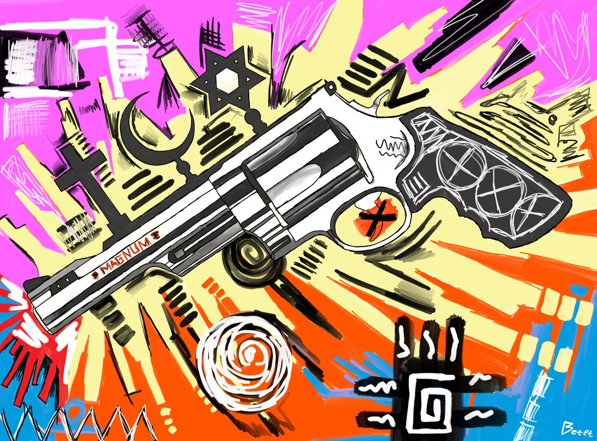 dbetet___'s tweet photo. THE GUN #digitalart https://t.co/bGckgQQQuD