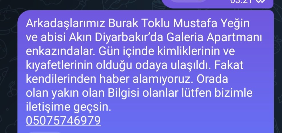 Lütfen acil yardım!
<a href="/AFADBaskanlik/">AFAD</a> 
<a href="/BabalaTv/">BaBaLa TV</a> 
<a href="/haluklevent/">Haluk Levent ( Ahbap Ekibi )</a> 
<a href="/OguzhanUgur/">Oğuzhan Uğur</a> 
<a href="/ProfDemirtas/">Özgür Demirtaş</a> 
#seferberlik
#TürkiyeTekYürek