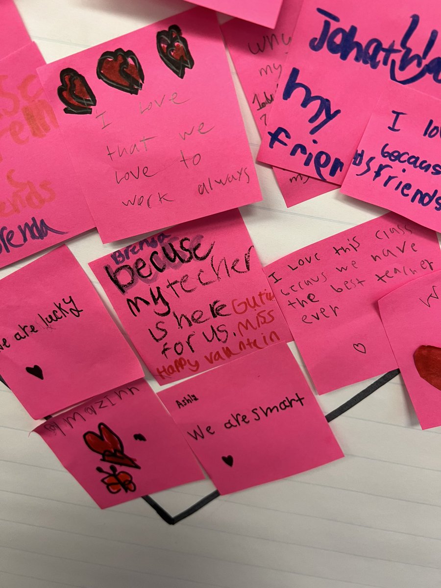 Students enjoyed writing what they LOVE about our class 💕 #proudtobe15 #thirdgrade #sel