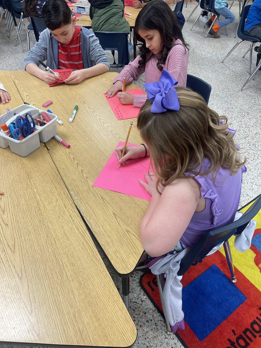 Today was a busy day! Amongst picture day chaos &amp; staying on top of our curriculum schedule, we also squeezed in some time to create anonymous Valentine’s Day cards. Perfect opportunity to practice writing skills!!! ✍🏻📝✏️Slowly perfecting sentence building strategies!❤️