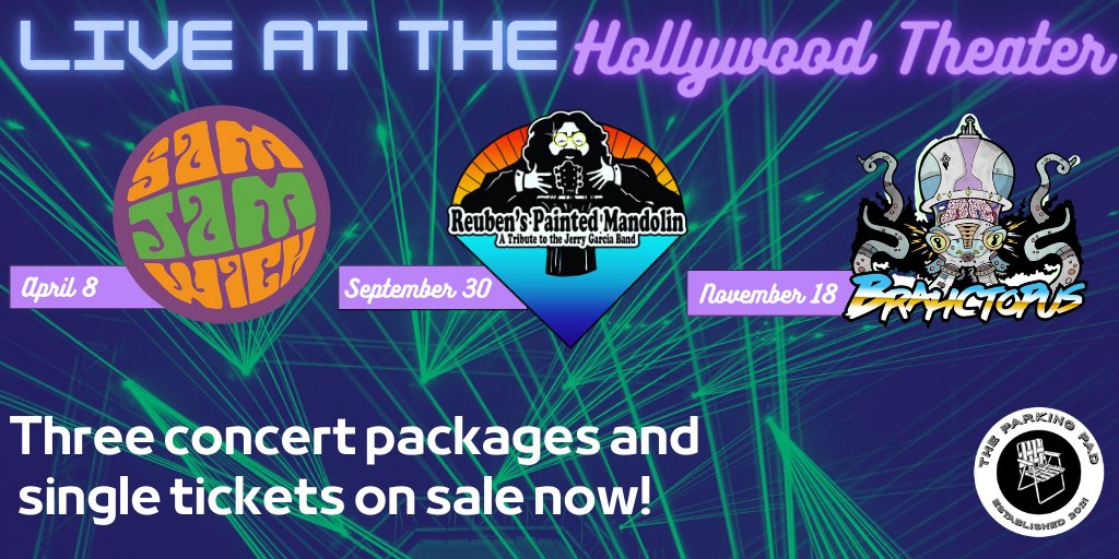 PGHCityPaper's tweet photo. Season and single tickets for The Parking Pad 3-concert series at the Hollywood Theater in Dormont are on sale now! 

Buy tickets today at https://t.co/Noo6o3TiTX

#sponsored https://t.co/h6TLcRmReg