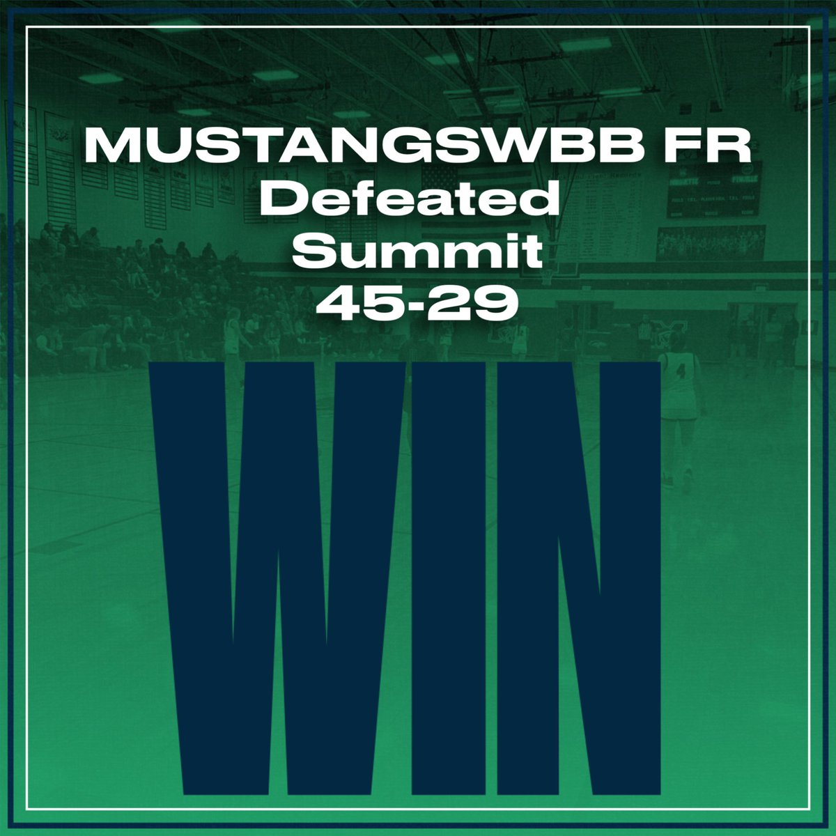 MustangsWBB's tweet photo. Park-Rock first round win. MustangsWBB FR will take on Lafayette tomorrow 5:30 at MHS! #GoMustangsGo https://t.co/YqJTUYhmkB