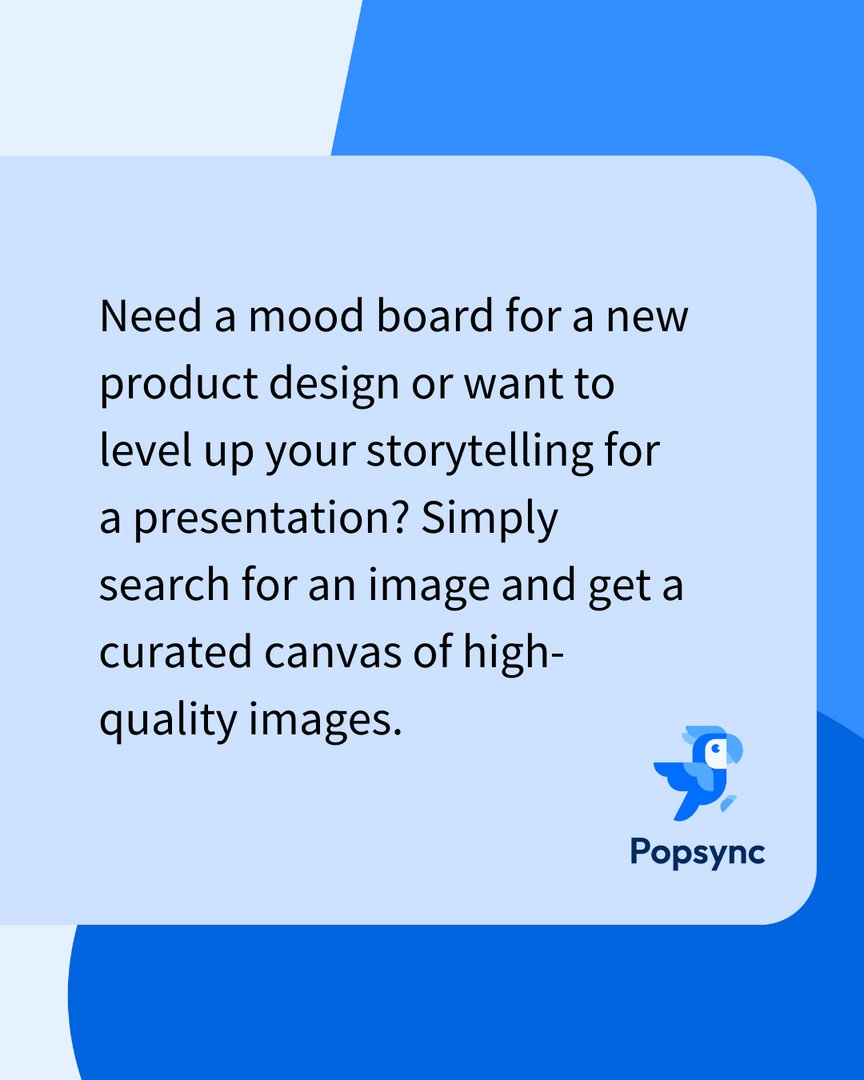 PopsyncNow's tweet photo. Popsync provides all the imagery you need in one collaborative workspace.

https://t.co/rLyile4riy

#popsyncnow #popsync #bluescapers #bluescape #imagine #moodboard #workspace #collaborate #creatives #image #stockimages #productdesign #storytelling #gettyimages https://t.co/adh7GDgsPE