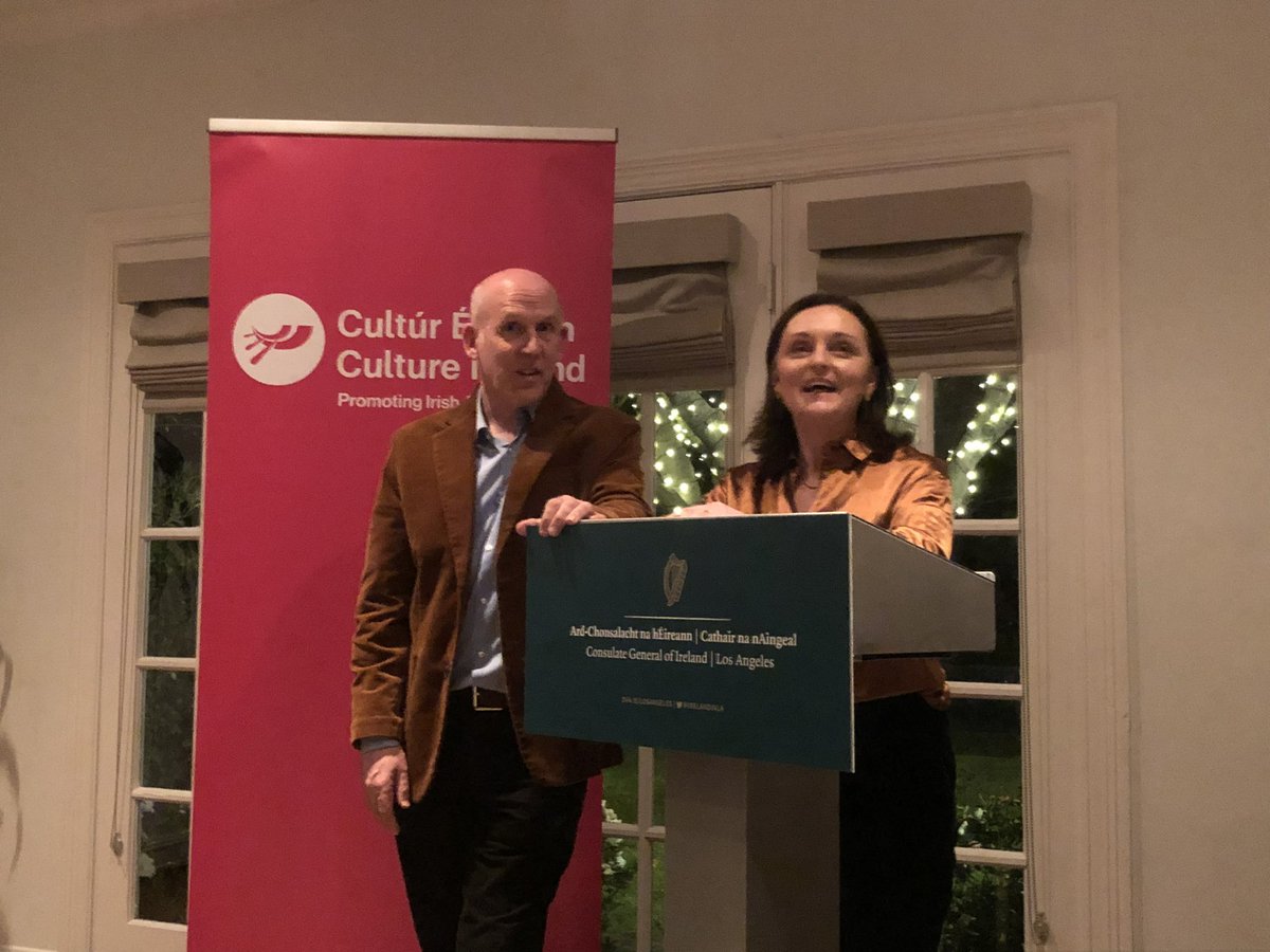 Consulate General of Ireland, Los Angeles (@irelandinla) on Twitter photo In celebration of <a href="/garestlazare/">Gare St Lazare Ireland</a>’s run of The Realistic Joneses at the <a href="/RubiconTheatre/">Rubicon Theatre</a> supported by <a href="/culture_ireland/">Culture_Ireland</a>, we gathered for our first Trasna Theatre event 🎭
Trasna: a transatlantic network, connecting Irish arts with international industry 🇮🇪🇺🇸 In celebration of <a href="/garestlazare/">Gare St Lazare Ireland</a>’s run of The Realistic Joneses at the <a href="/RubiconTheatre/">Rubicon Theatre</a> supported by <a href="/culture_ireland/">Culture_Ireland</a>, we gathered for our first Trasna Theatre event 🎭
Trasna: a transatlantic network, connecting Irish arts with international industry 🇮🇪🇺🇸