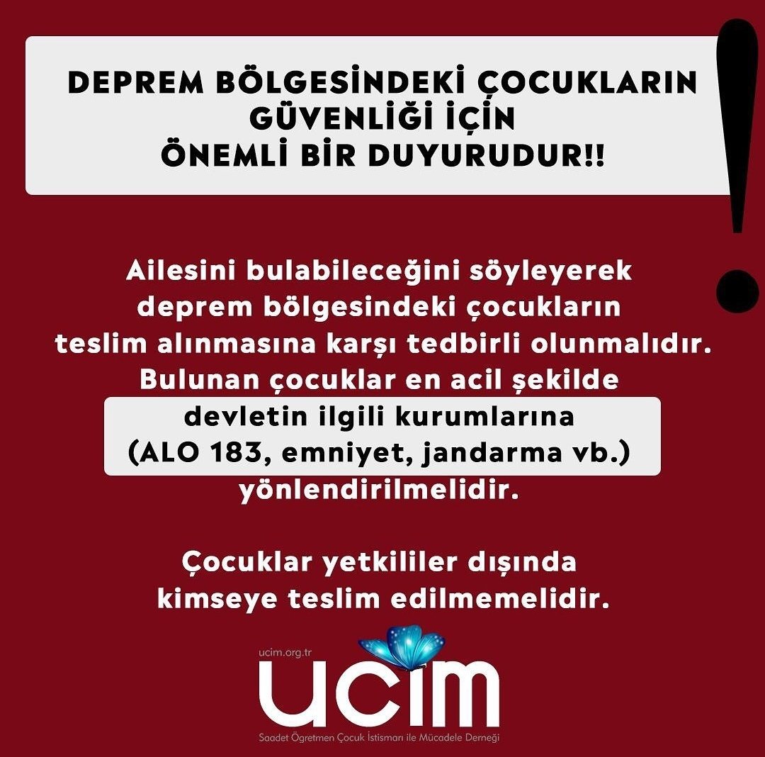 Çocuk kaçakçılığı başlamış. Kayıp çocukları hastanelerden ben babasıyım amcasıyım vs deyip kaçırıyorlarmış.

Lütfen yayalım. Bölge hastanelerdeki sorumlular dikkatli olsunlar.