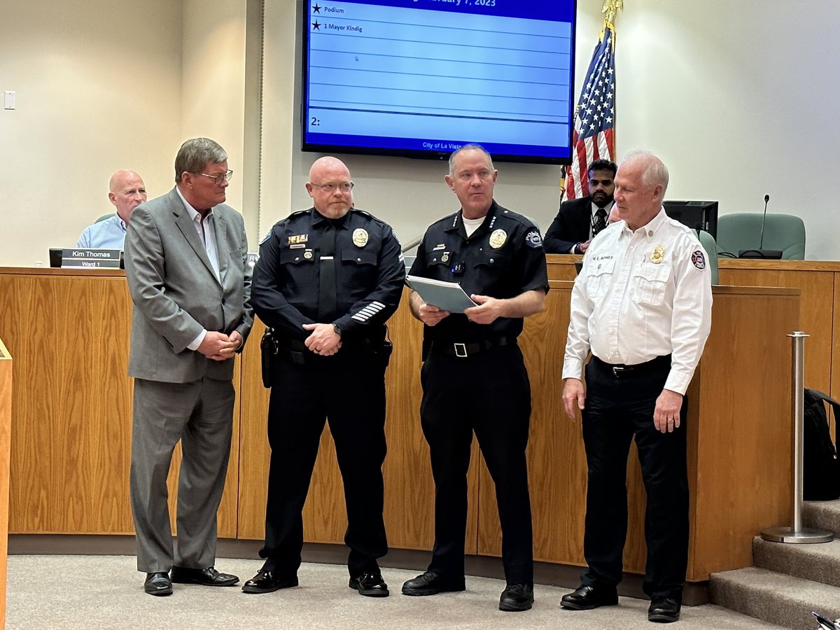 La Vista Police on Twitter "Tonight at the CityofLaVista Council