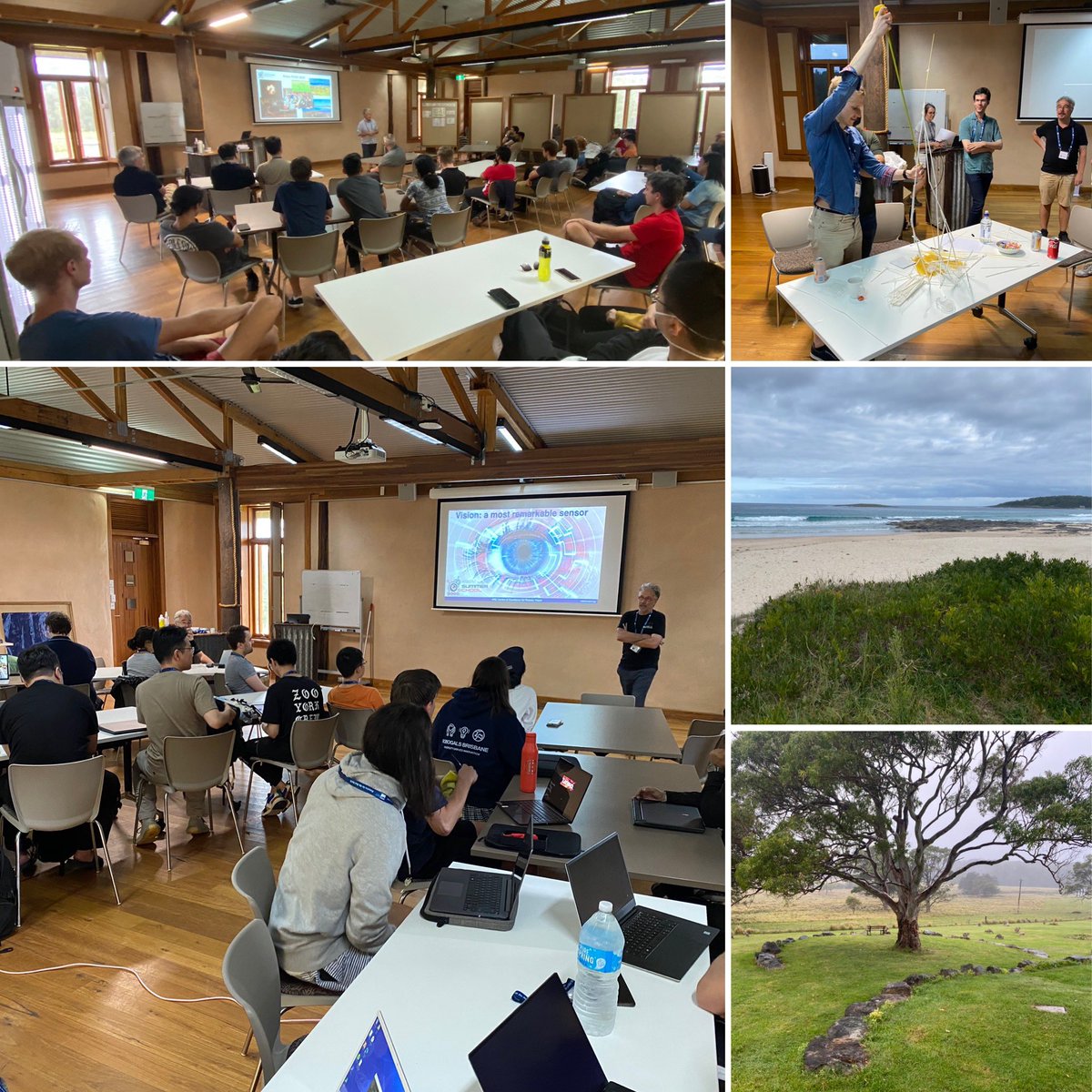Niko Sünderhauf (@nikosuenderhauf) on Twitter photo The <a href="/RoboticVisionSS/">Robotic Vision Summer School (RVSS)</a> Summer School is in full swing with lectures on vision, cameras, 3D transforms, state estimation, deep learning, by Peter Corke, Tom Drummond, <a href="/dgdvision/">Donald Dansereau</a> and Simon Lucey. Fun trivia, tower challenge, and networking bingo were the first evening activities. The <a href="/RoboticVisionSS/">Robotic Vision Summer School (RVSS)</a> Summer School is in full swing with lectures on vision, cameras, 3D transforms, state estimation, deep learning, by Peter Corke, Tom Drummond, <a href="/dgdvision/">Donald Dansereau</a> and Simon Lucey. Fun trivia, tower challenge, and networking bingo were the first evening activities.