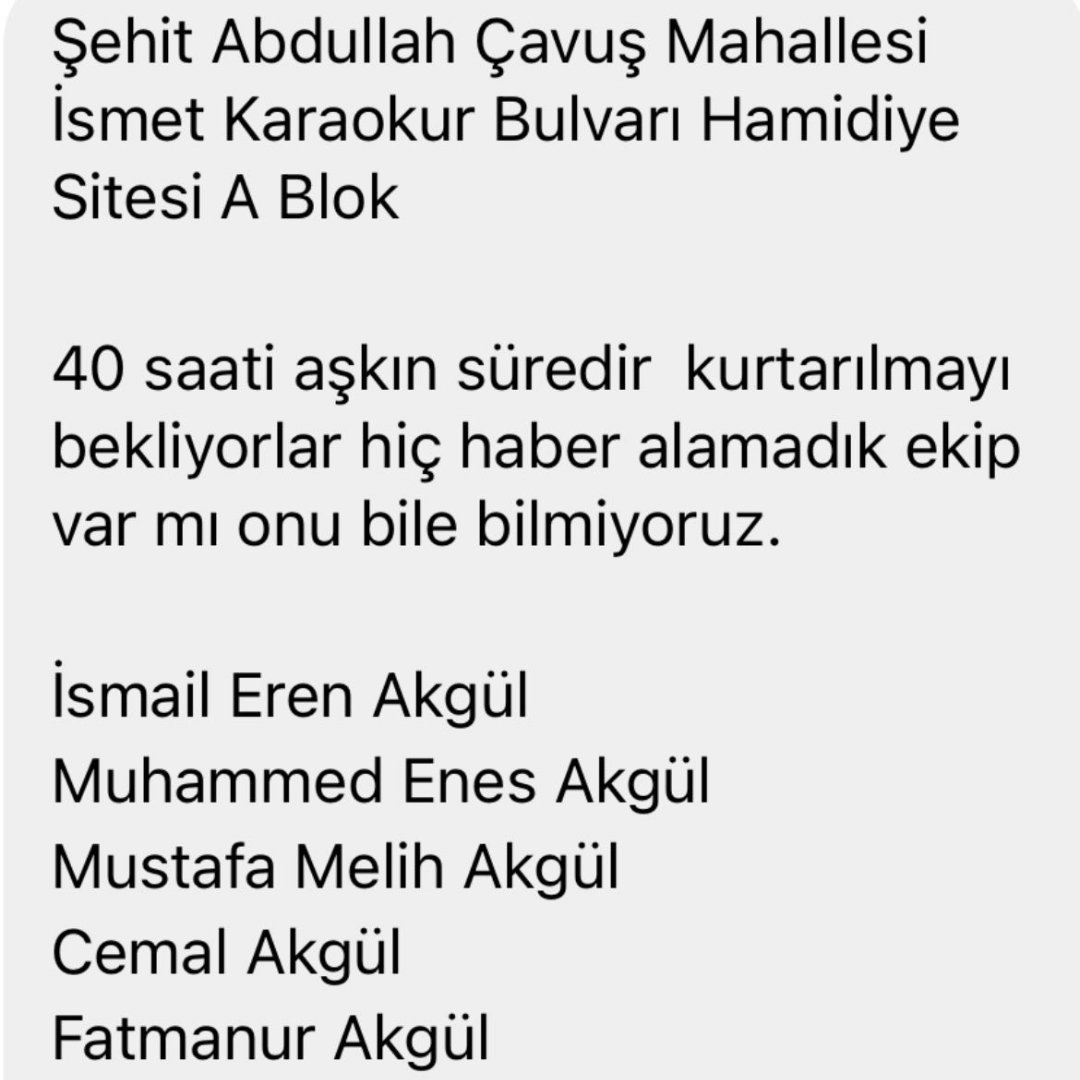 #Kahramanmaraş / #onikisubat 

<a href="/ahbap/">Ahbap</a> @AKUT_Dernegi <a href="/haluklevent/">Haluk Levent ( Ahbap Ekibi )</a> <a href="/AFADBaskanlik/">AFAD</a> <a href="/DepremDairesi/">AFAD Deprem</a> 

#depremkahramanmaras #deprem