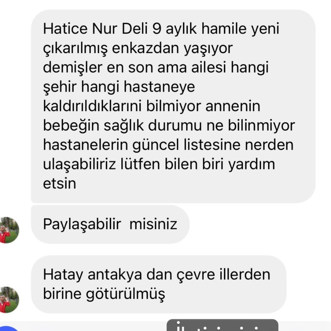 İletişim için Instagram: @rumeysaorenn

<a href="/ahbap/">Ahbap</a> @AKUT_Dernegi <a href="/haluklevent/">Haluk Levent ( Ahbap Ekibi )</a> <a href="/AFADBaskanlik/">AFAD</a> <a href="/DepremDairesi/">AFAD Deprem</a> <a href="/OguzhanUgur/">Oğuzhan Uğur</a> #deprem