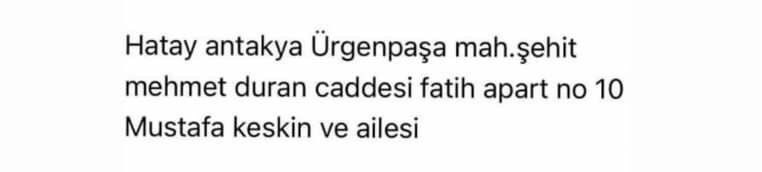 Geç olmadan lütfen yardım edin 🙏🏻. #deprem #hatayyardimbekliyor #HatayıKaderineTerkEtme #hataydeprem #AFADhatay #afaddeprem #HelpTurkey #ACİL